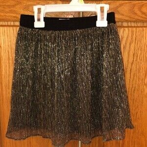 Girls black/gold skirt, Size 10